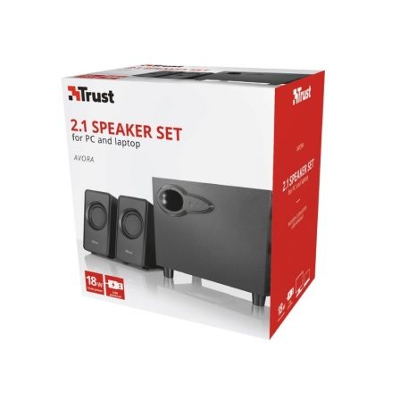 Trust Altavoces Avora 2.1, 18W RMS